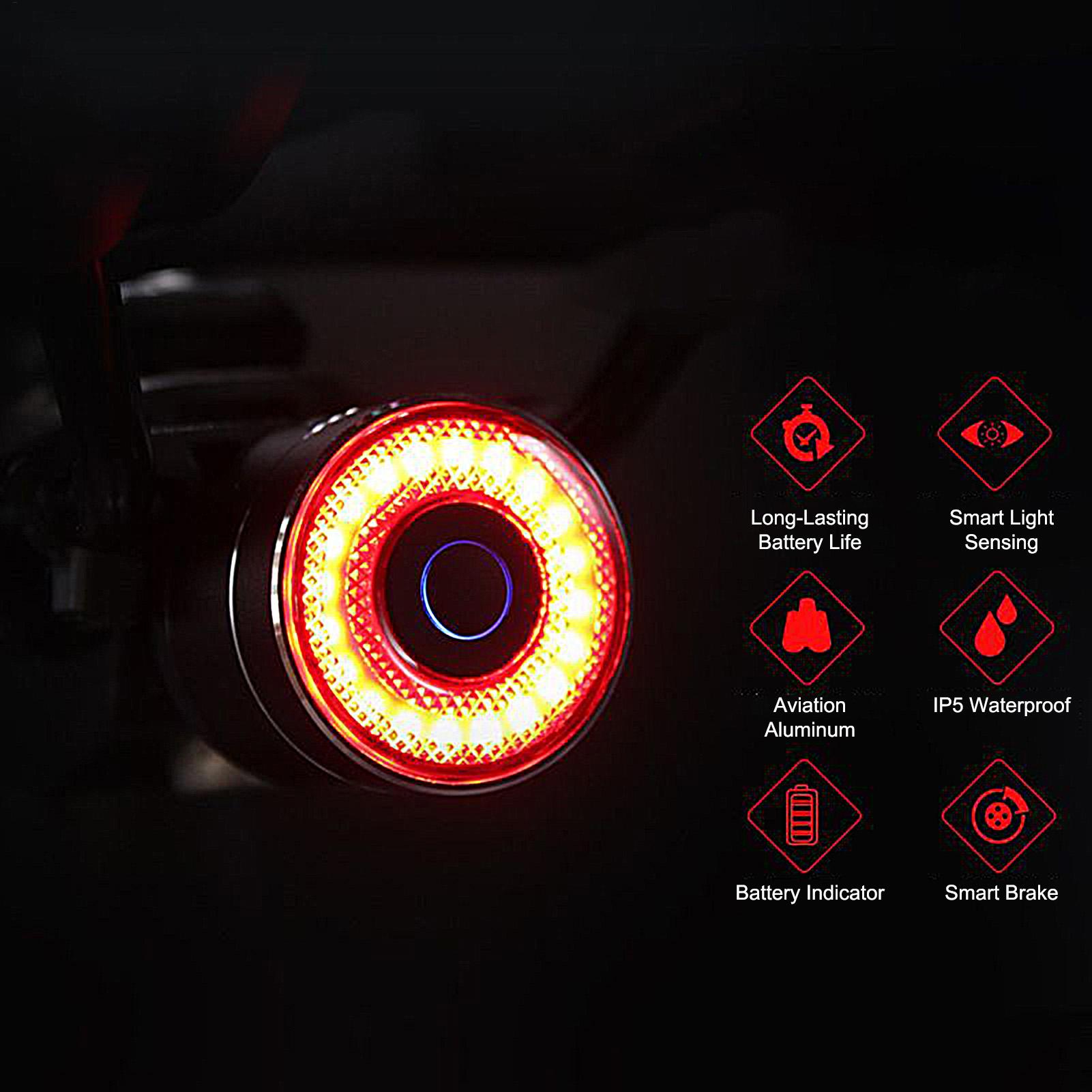 Bicycle Brake Light Smart Bike - Cycling Commuter ulasan dan harga