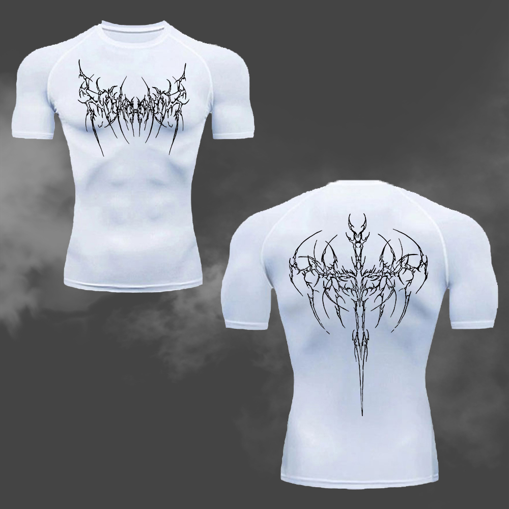 Men's Compression T-Shirt Goth - Cycling Commute Training ulasan dan harga