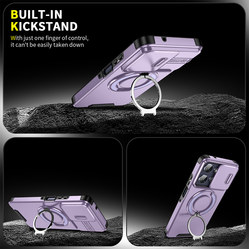 Magnetic Rugged Phone Case For - Kickstand Adjustable ulasan dan harga