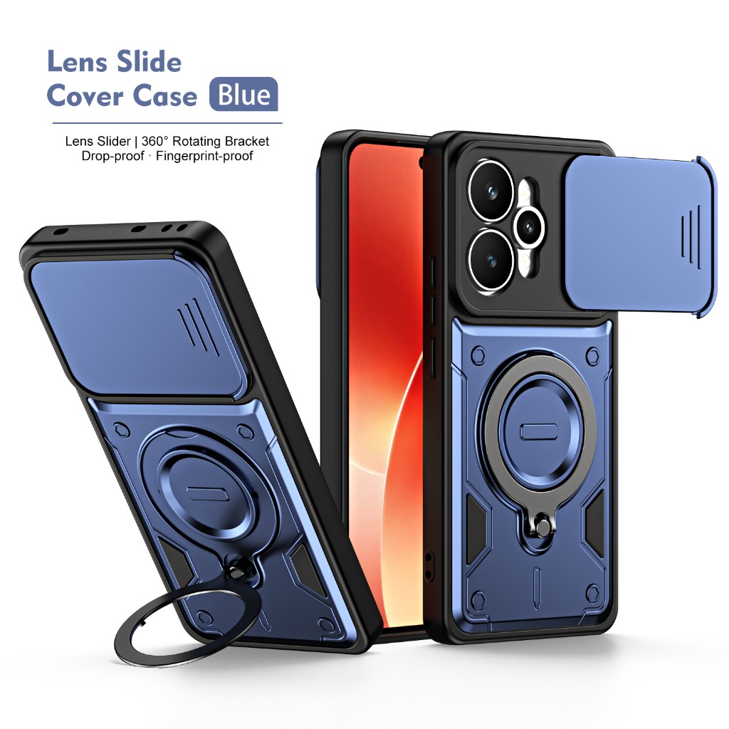 Armor Shockproof Phone Case wi - Kickstand Adjustable ulasan dan harga